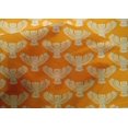 thumbnail image 4 of oneOone Cotton Silk Fabric Owl Block Printed Fabric 1 Yard 42 Inch Wide, 4 of 4