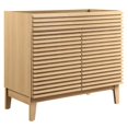 thumbnail image 1 of Pemberly Row 35" MDF and Particleboard Bathroom Vanity Cabinet in Oak, 1 of 8