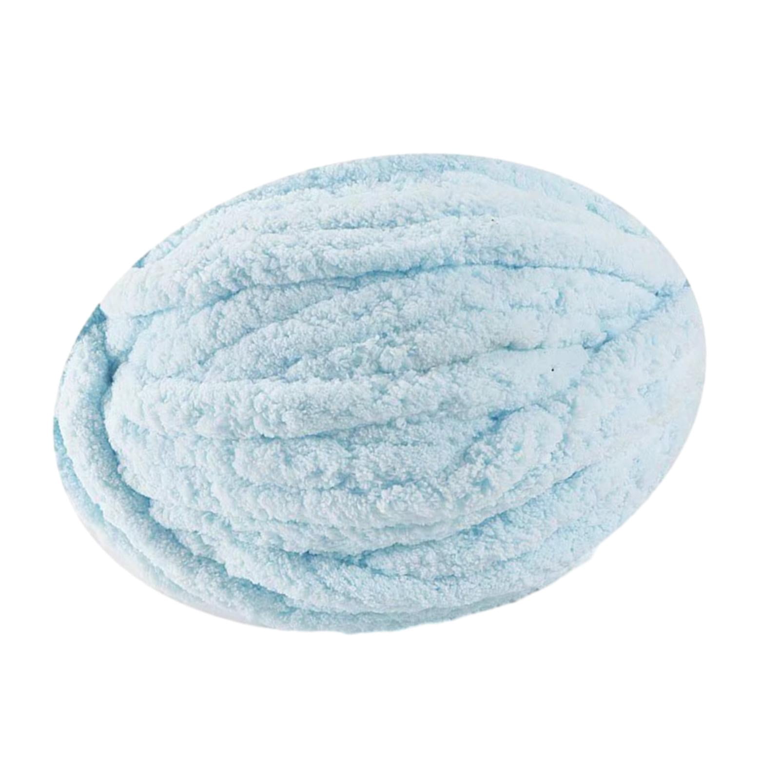 Thick Chunky Yarn, Knitting Yarn, Soft Filler Polyester Yarn for Crochet, Weight Blue