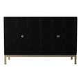 thumbnail image 2 of SEI Furniture Two-Door Engineered Wood Accent Cabinet in Black, 2 of 3