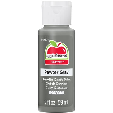 Peinture acrylique mate Apple Barrel Colors, 2 fl oz (59 mL), Gris étain