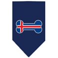thumbnail image 1 of Bandana Imprimé Drapeau Islandais Bleu Marine Grand, 1 of 1