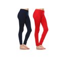 thumbnail image 1 of White Mark Leggings Extensibles Doux pour Femmes, Lot de 2, 1 of 2