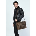 thumbnail image 4 of Men's Leather Jacket with Genuine Fur Collar, 4 of 7