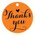 thumbnail image 1 of 100 PCS Personalized Thank You Hang Tags Custom Wedding Favors Gift Circle Paper Tags, 1 of 1