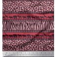 thumbnail image 1 of Soimoi Polyester Crepe Fabric Animal Skin & Animals Group Fabric Prints by Yard 42 Inch Wide, 1 of 3
