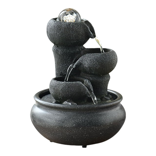 simhoa Cascade Intérieure Illuminée Maison Terrasse Pendaison de Crémaillère Bureau Table C