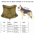 thumbnail image 3 of (Black, XL) Tactical Dog Harness Nylon Handle Adjustable Training Harness, 3 of 5