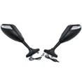 thumbnail image 3 of Krator Matte Black Integrated Mirrors w/ LED Turn Signals Compatible with Ducati Multistrada 620 1000 1100 1200, 3 of 4