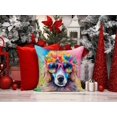 thumbnail image 2 of Poodle Hippie Dawg Throw Pillow, 2 of 6