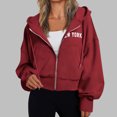 thumbnail image 2 of Veste en Polaire pour Femmes, Veste à Capuche Confortable avec Manches Longues, Coupe Ample, 2 of 5