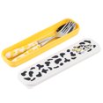 thumbnail image 2 of Baby Cutlery, Asixx 2 PCS Stainless Steel Fork And Spoon With Box For Kids Flatware Tableware, 2 of 8