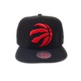 thumbnail image 1 of Mitchell and Ness Toronto Raptors Partial Claw Logo Red/Black Snapback Hat, 1 of 5