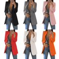 thumbnail image 3 of POINTERTECK Womens Open Front Blazer Long Sleeve Solid Slim Fit Work Office Cardigan Jacket S-XXL, 3 of 6