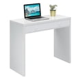 thumbnail image 3 of Pemberly Row Contemporary 36-inch Desk with Drawer in White Wood Finish, 3 of 7