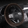 thumbnail image 2 of Feltree Large Plush Inner No Ring Winter Car Steering Wheel Cover Warm Avoid Slip Wear Boycott Handlebar Cover Round D-type, 2 of 7