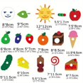 thumbnail image 4 of QJUHUNG 1set Creative Felt Picture Book Teaching Toy Set  Classroom Performance Toy  Caterpillar Picture Book Teaching Toy (without Drawing Stand), 4 of 5