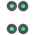 thumbnail image 2 of QualitChoice Coussinets d'Oreilles pour Casque de Jeu Rond en Cuir Manches en Maille Remplacement pour Skullcandy HES2.0 Vert 2Ensemble, 2 of 6