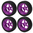 thumbnail image 4 of RC Car Tire, Drift Wheel Set  Cushioning Wide Use Heavy Duty Pretty Design  For Replacement Blue,Red,Purple,Gold,Pink, 4 of 8