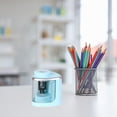 thumbnail image 4 of TopLLC Home Essentials, Home and Kitchen, Home Goods Pencil Roller Student Stationery Semi-automatic Pencil Sharpener Machine Small Student Pencil Automatic Sharpener Electric Pencil Sharpener, 4 of 6