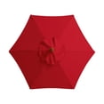 thumbnail image 2 of Auvent de Parasol de Patio Toile en Polyester Remplacement d'Auvent de Parasol Housse d'Auvent de Parasol Résistante aux UV Parasol Imperméable Toile de Remplacement pour Parasol Extérieur pour Jardin Cour, 2 of 5