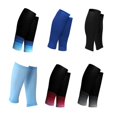 thumbnail image 2 of 1 Pair Sports Protection Calf Wristband Pressure Socks Breathable Football Socks， Unisex Solid Football Baseball Socks Gradually blue, 2 of 2