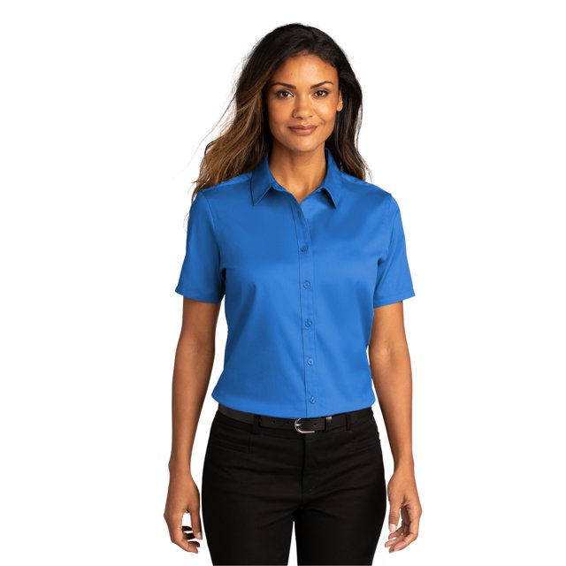 Port Authority Chemise à Manches Courtes SuperPro React Twill pour Femmes - LW809