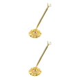 thumbnail image 3 of ZLight Ballpoint Pens Metal Wedding Ball Pen Guest Smooth Writing Tool Bank Counter Business Office Accessory Big Jewel/Gold 2Set, 3 of 6