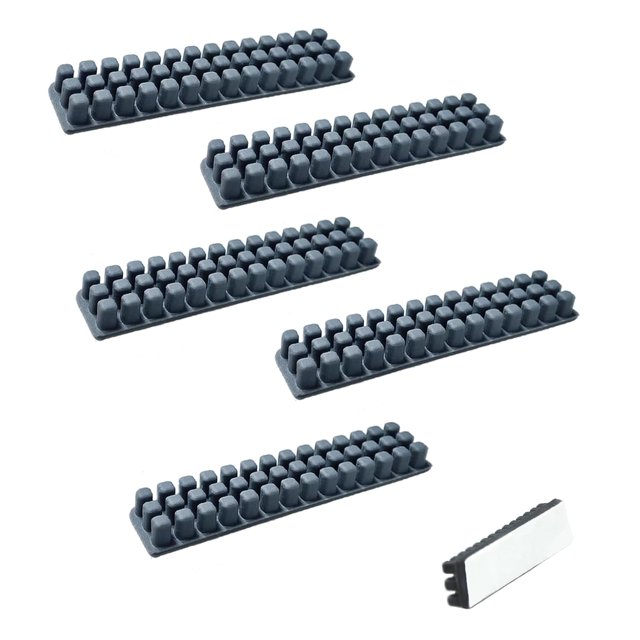 EIMELI 5 Pcs Accessoires d'Imprimante 3D Bambu Lab A1 Buse Brosse en Silicone Résistante à l'Usure Brosse de Récurage en Silicone Montée sur Lit Chaud Ligne d'Accumulation de Nettoyage Outil d'Imprimante 3D