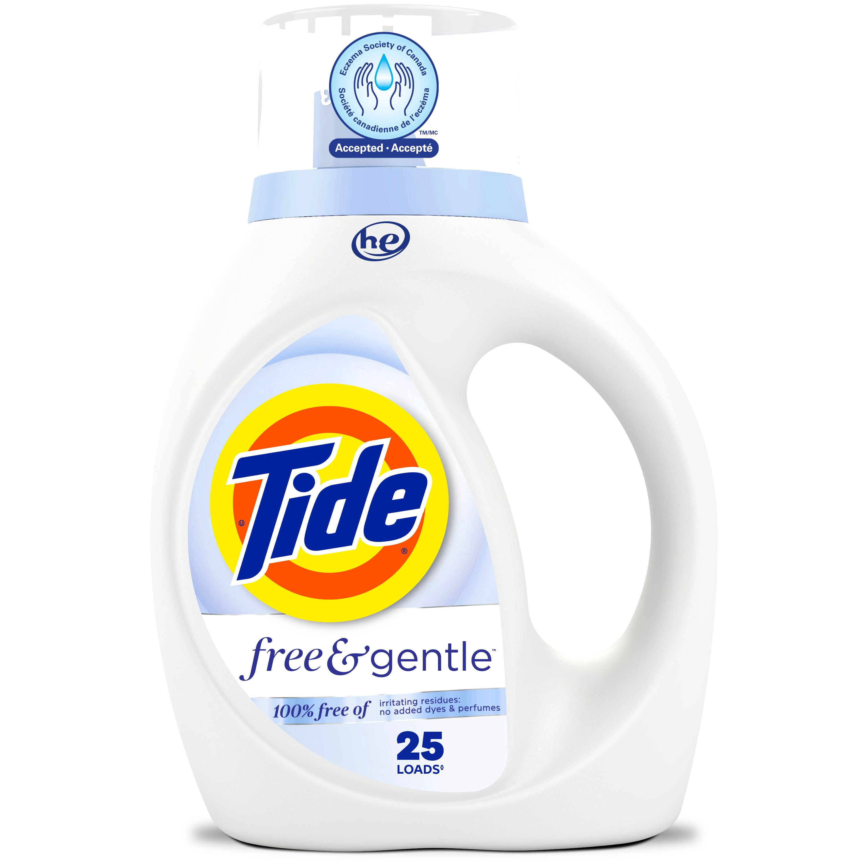 Tide Pur & Doux Détergent à Lessive Liquide, Tide Détergent à Lessive, Détergent à Lessive Propre, 1 Litre, 25 Brassées