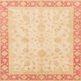 thumbnail image 1 of Ahgly Company Tapis d'Intérieur Carré Abstrait Marron Or, 6 Pieds Carré, 1 of 6