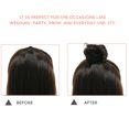 thumbnail image 2 of Pièce de Cheveux Chignon Décoiffé à Clipser Extensions de Cheveux à Griffes Queue de Cheval Naturelle Peignes Synthétiques Ajout de Volume Capillaire pour Femmes, 2 of 9