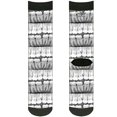 thumbnail image 1 of Buckle-Down Unisex-Adult's Socks Dental X-Rays Black/White Crew, 1 of 2