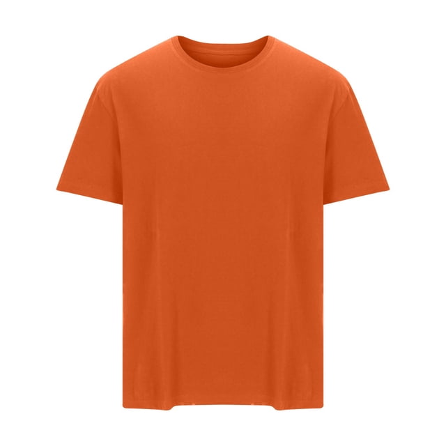 TIMIFIS T-Shirts pour Homme Été Classique Col Rond T-Shirts Couleur Unie Décontracté Manches Courtes Quotidien Chandail T-Shirt Hauts