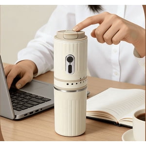EGNMCR Mini Coffee Maker Voyage avec USB-C Grindière à café