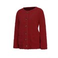 thumbnail image 4 of MAWCLOS Manteau Femme Hiver Chaud Veste Cardigan Extérieur Ample Fête Manches Longues Rouge TG, 4 of 8