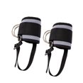 thumbnail image 1 of Lipstore 2 Pieces Ankle Straps for Cable Machine Ankle Cuff Lower Body Exercises Kickback Grey, 1 of 7