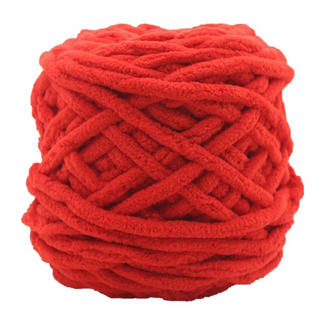 HEVIRGO 1 Roll 32M Yarn Soft Wide Usage Polyester Hand Woven DIY Craft Crochet Yarn for Patchwork