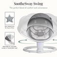 thumbnail image 3 of Evolur SootheSway Swing, White, 3 of 7