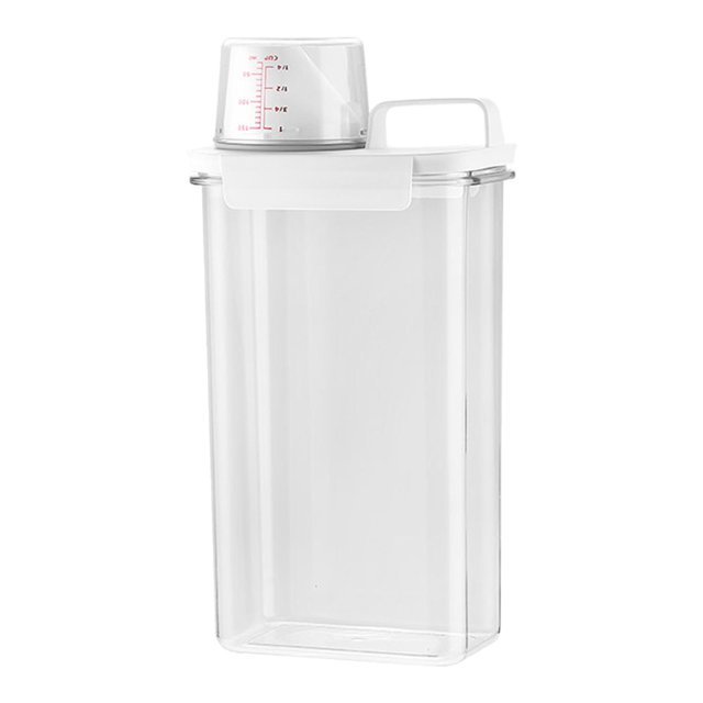 Laun Contenant de Détergent Boîte de Rangement pour Lavage pour Noix Céréales Riz 2,3 L