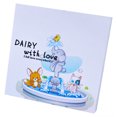 thumbnail image 1 of CAROOTU Cute Cartoon Sticky Note Self-Stick Pad Note Memo Pad Planner 7x7cm 100 Sheet/Pad for Stationery, 1 of 7