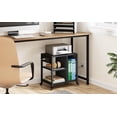 thumbnail image 3 of BeesClover Printer Stand with USB Charging Ports and Power Outlets, 3-Tier Mobile Printer Table with Storage, Rolling Printer Cart for Home, Office, 3 of 7