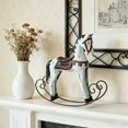 thumbnail image 1 of EGNMCR Home Decor, Room Decor, Wall Decor Nordical Nostalgic Style Horse Rocking Horse Table Decorations Home Decoration Pines Horse Rocking Horse Crafts wooden horse, 1 of 6