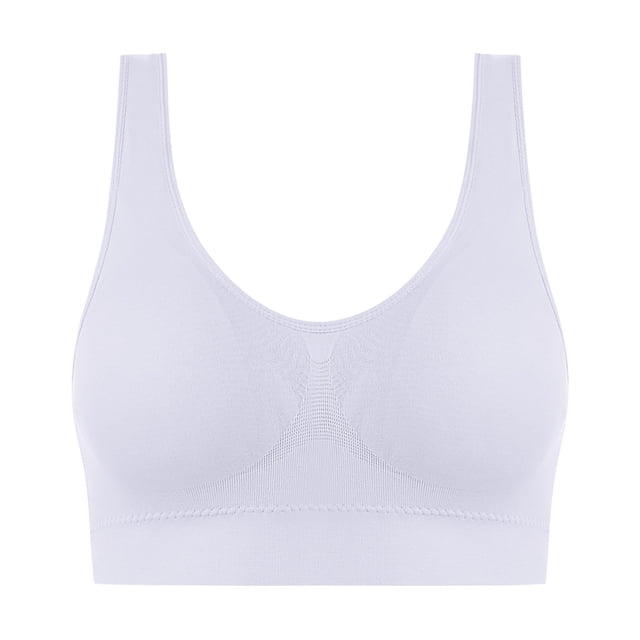 Timegard Plus Size Bras for Women Wireless High Support Breathable Comfort Daily Seamless Bralette