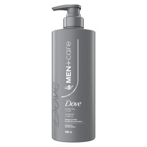 Dove Men+Care Shampoo Charcoal + Clay Deeply Purifies, 530 ml