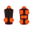 thumbnail image 3 of Dvkptbk Gilets Chauffants pour Hommes et Femmes Version à Fermeture Éclair à Double Commande à Neuf Zones Gilets Chauffants Modèles à Recharge Usb Col Montant Gilets Électriques Vêtements en Coton Chauffants Veste de Gilets Chauffants, 3 of 5