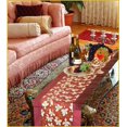 thumbnail image 4 of Seasonal christmas Leaves Design Table Runner Size: 70 W x 13 D, 4 of 4