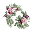 thumbnail image 2 of Abbracc 2 Pieces Artificial Wreath Artificial Floral Swag Simulation Garland Flower Swag p, 2 of 9