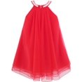 thumbnail image 2 of Robe Fille Fleur Robe Dos Nu Perle Fête Mariage Anniversaire 4 Ans, 2 of 5