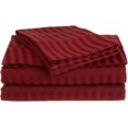 thumbnail image 3 of 400 Thread Count 100% Egyptian Cotton 3-Piece Flat Sheet (1 Flat Sheet + 2 Pillow Covers) Stripe Pattern, 3 of 4